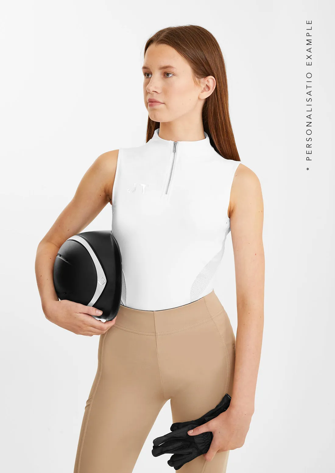 White Sleeveless Base Layer
