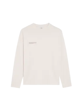 Womens In Conversion Cotton Long Sleeve T-shirt—cotton white
